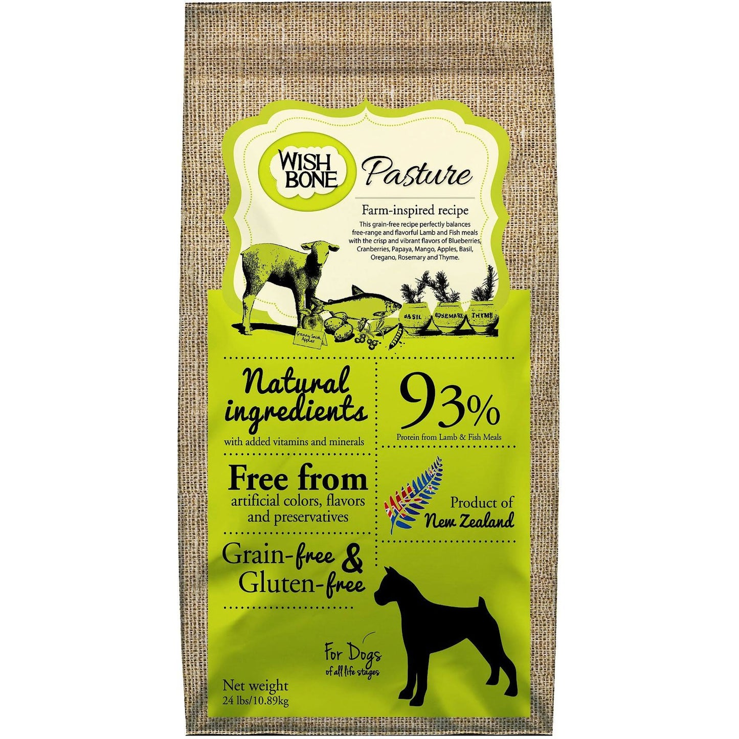 Pasture Grain-Free Dry Dog Food, 24-Lb Bag