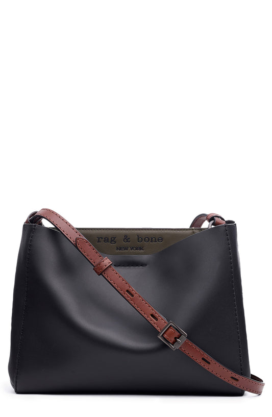 Passenger Leather Crossbody Bag - Black