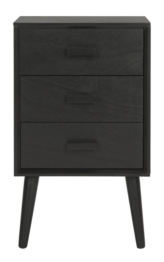 Pomona 3 Drawer Chest - Black