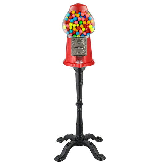 Popcorn Vintage Gumball Machine With Stand Red/Black