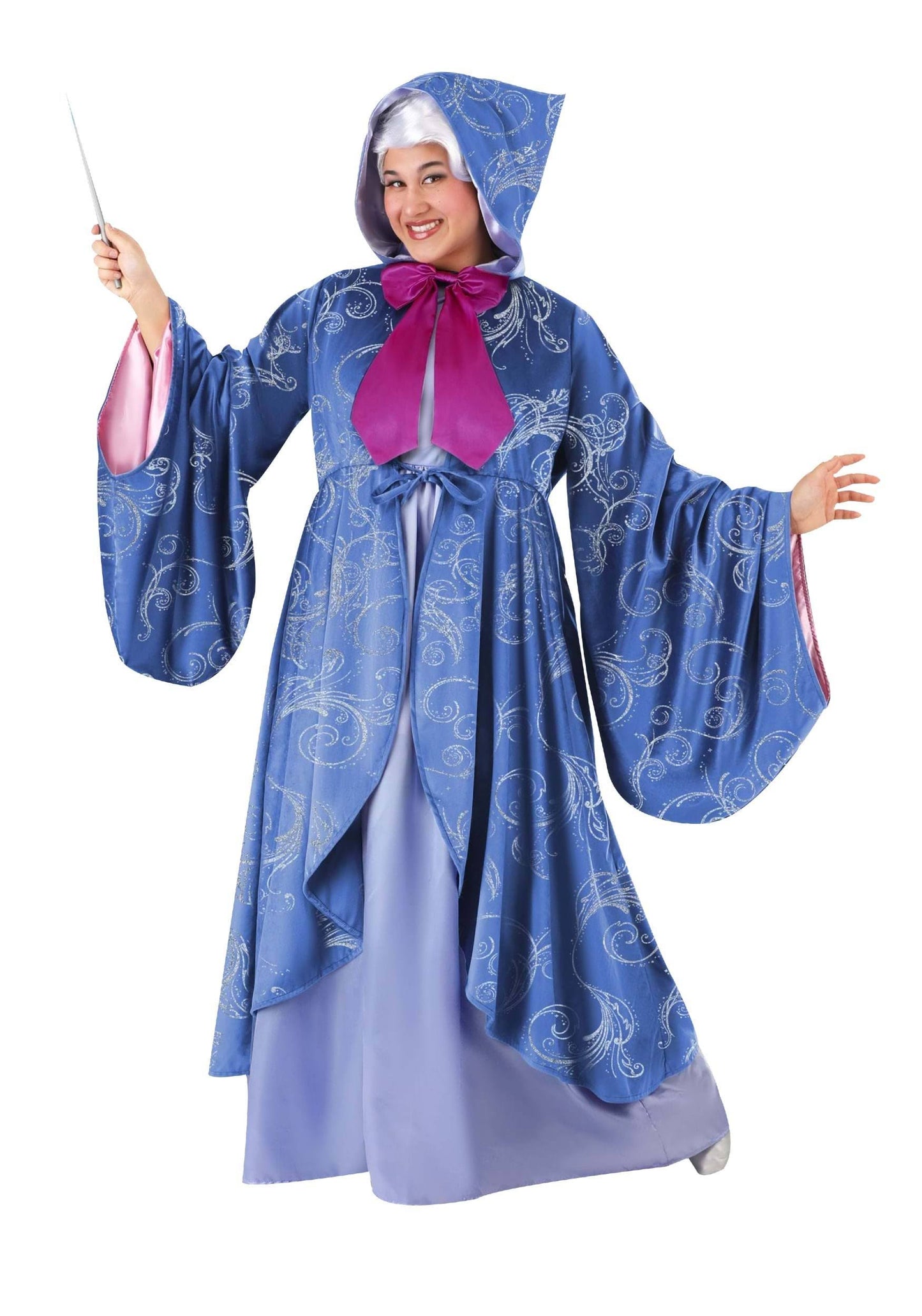 Plus Size Fairy Godmother Costume For Women | Adult | Womens | Blue/Pink | 2x | Fun Costumes