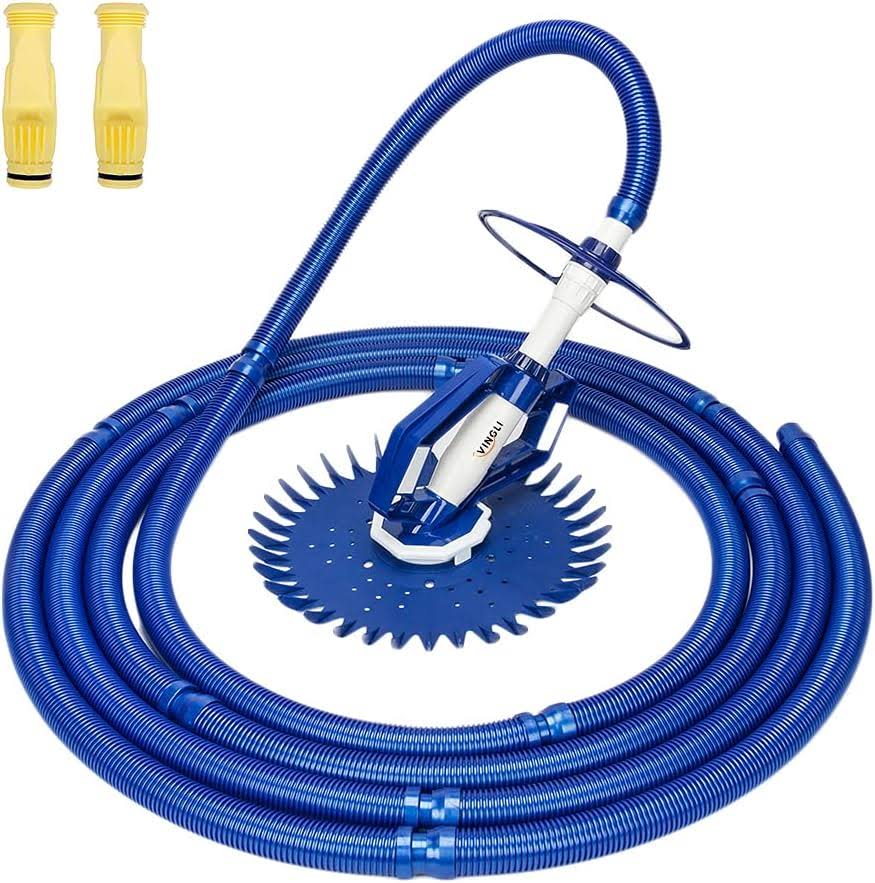 Pool Vacuum Above Ground Indoor Outdoor Automatic Swimming Pool Cleaner Sweep Crawler Sweeper