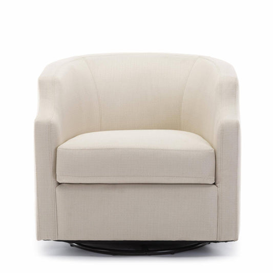 Pointe Infinity Linen Swivel Barrel Chair