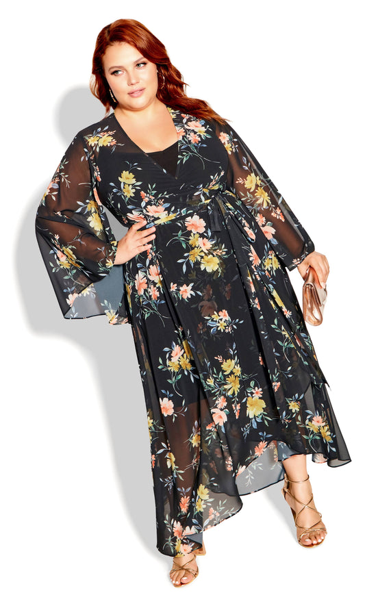 Plus Size Trendy Fleetwood Maxi Dress - Ginger - Size 14w