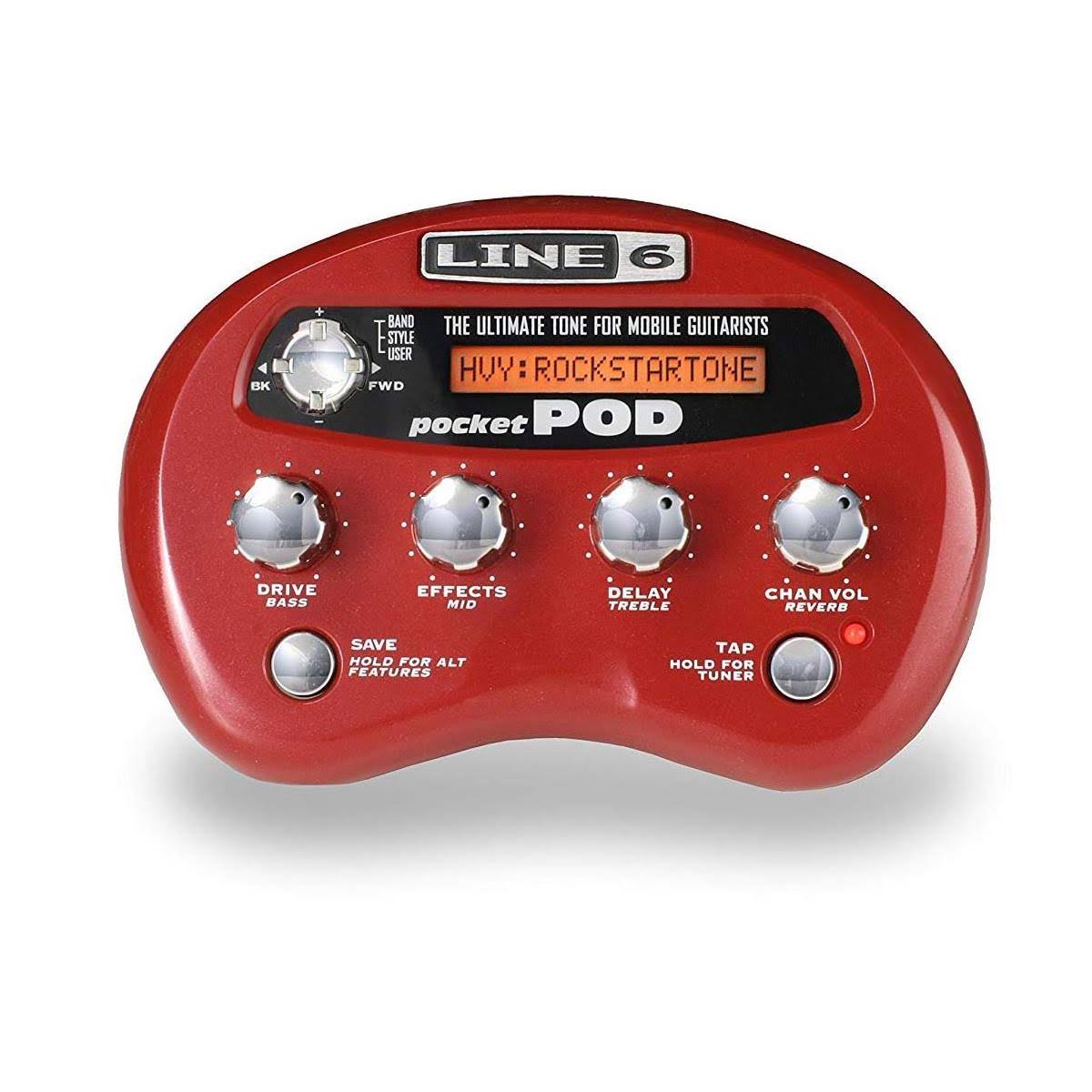 Pocket Pod Battery-Powered Headphone/Mini Amp Modeler For Guitarists