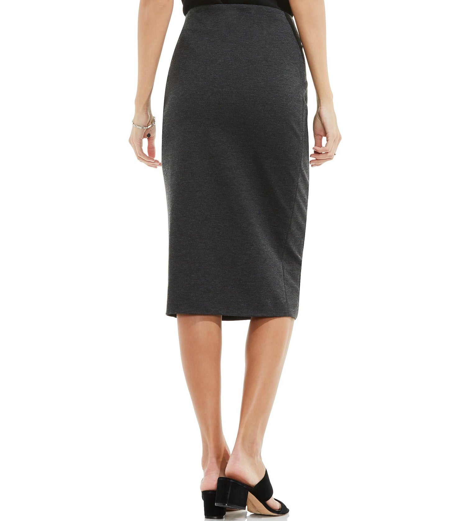 Ponte Pencil Skirt - Black - Medium