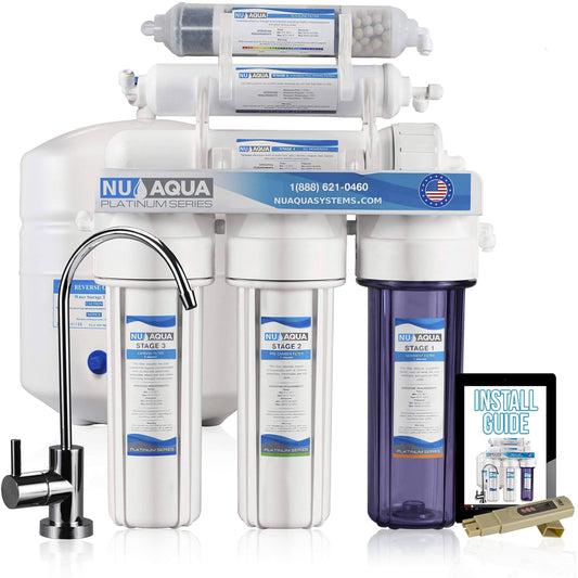 Platinum Series 100gpd Under Sink Reverse Osmosis Drinking Water Filtration System (6 Stage Alkaline)