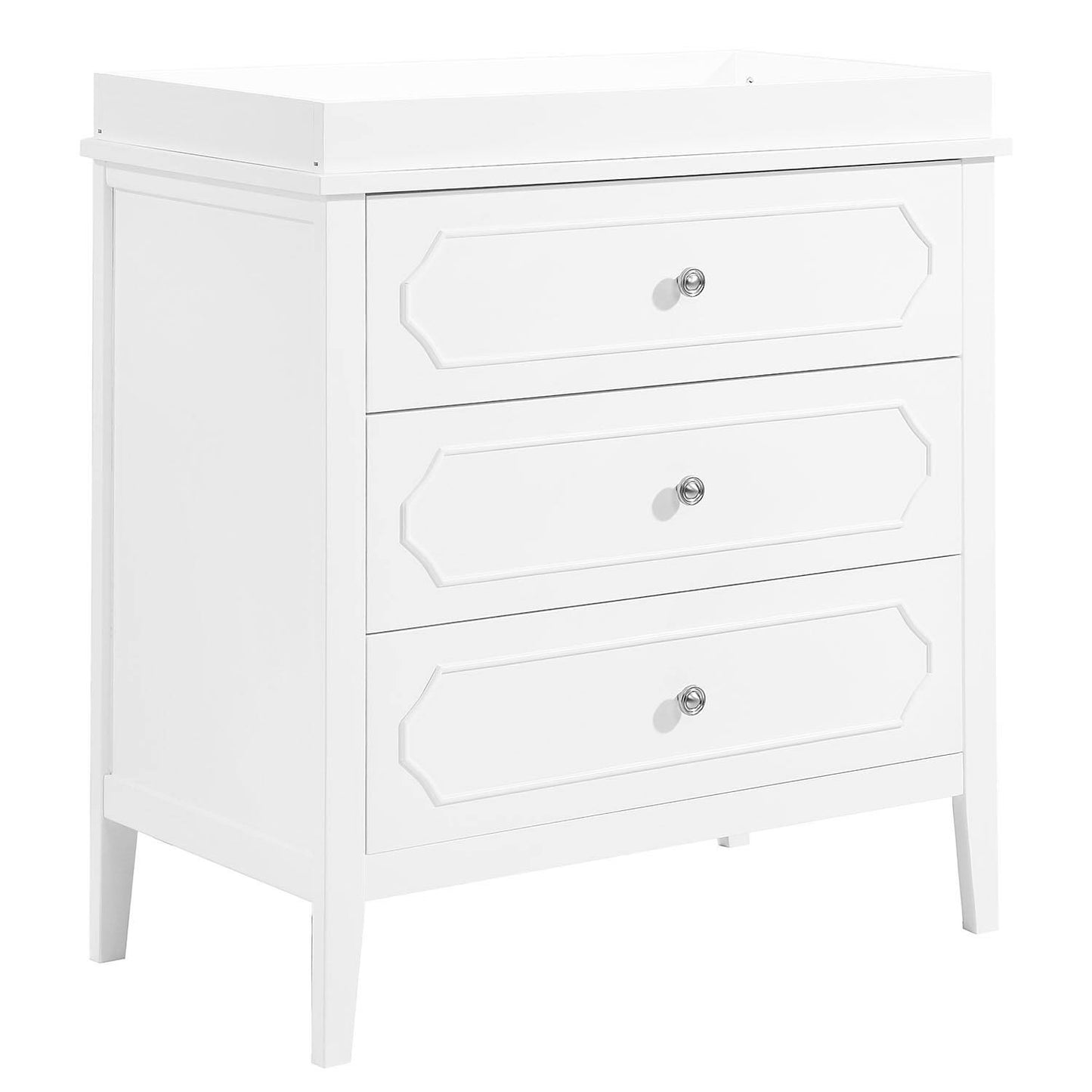 Poppy Regency 3 Drawer Dresser Changer White