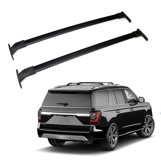 Part Roof Rack Cross Bars For 2018-2023 Ford Expedition/Lincoln Navigator Luggage Cargo Carrier Cross Rails Black