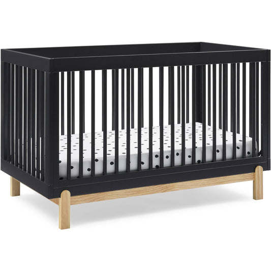 Poppy 4-In-1 Convertible Crib - Midnight Gray/Natural